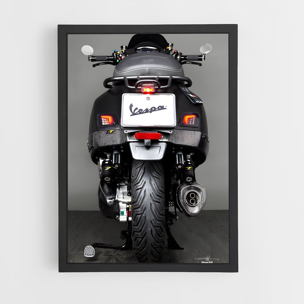 Poster Ride en Bois – affiche Vespa (vue 2)